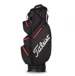 Titleist StaDry 14 Golf Cart Bag TB21CT7 -Golf Promotion Series 2021 cart 14 stadry black black red 03 75