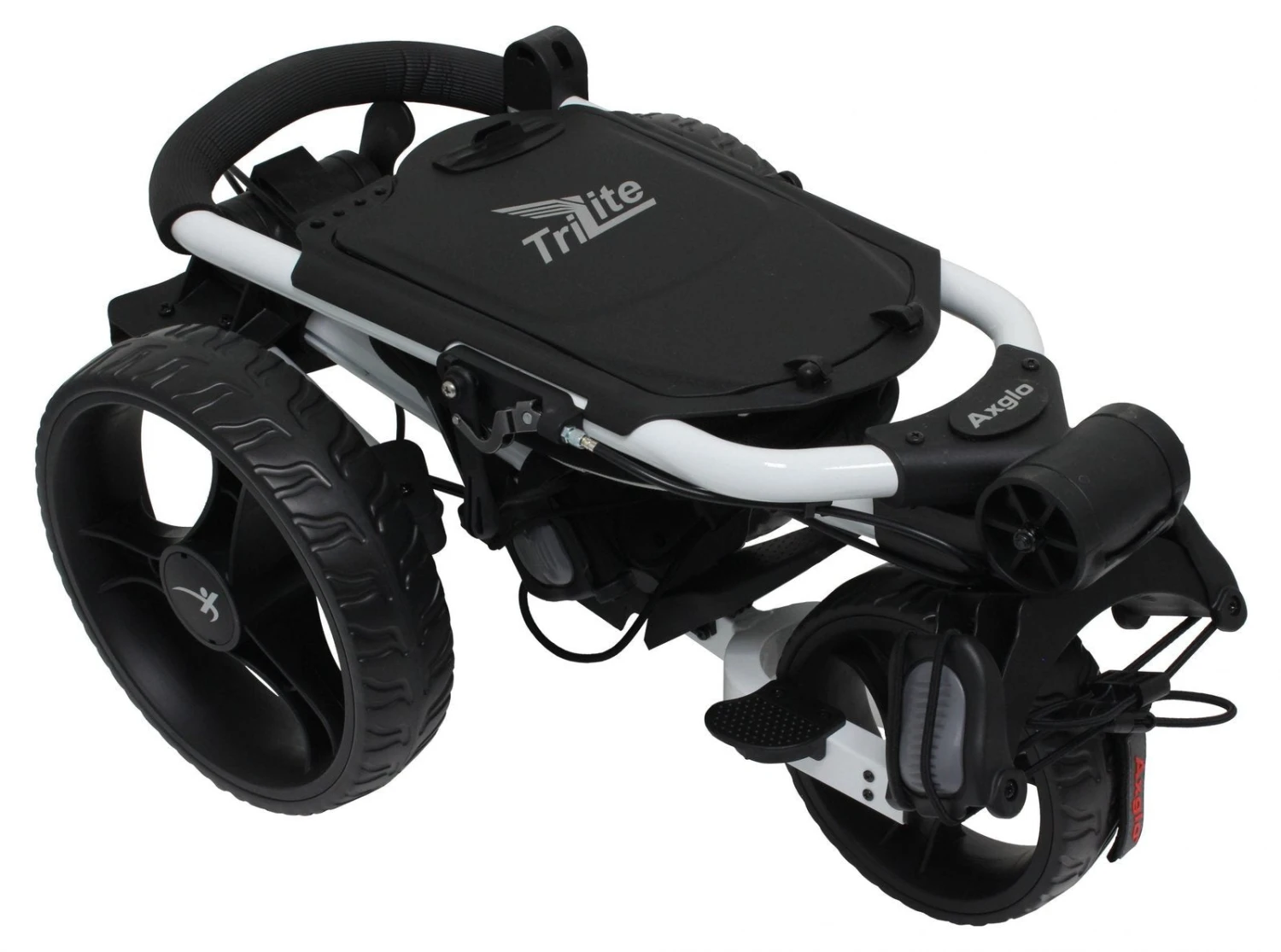 Axglo TriLite 3 Wheel Golf Trolley | White/Black 3 Axglo TriLite 3 Wheel Golf Trolley | White/Black - Image 3