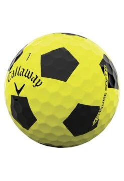 Callaway Chrome Soft Truvis Golf Balls | Yellow/Black -Golf Promotion Series Callaway Chrome Soft Truvis Golf Balls Yellow 154