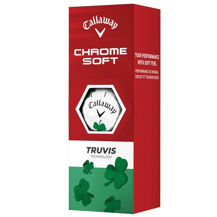 Callaway Chrome Soft Truvis Shamrock Golf Balls 2 Callaway Chrome Soft Truvis Shamrock Golf Balls - Image 2