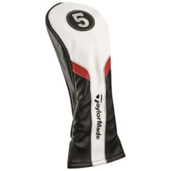 TaylorMade Golf Headcovers | White/Black/Red -Golf Promotion Series M71107 zoom D