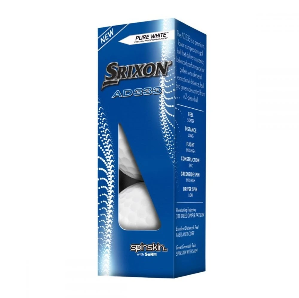 Srixon AD333 Golf Balls | White 2 Srixon AD333 Golf Balls | White - Image 2