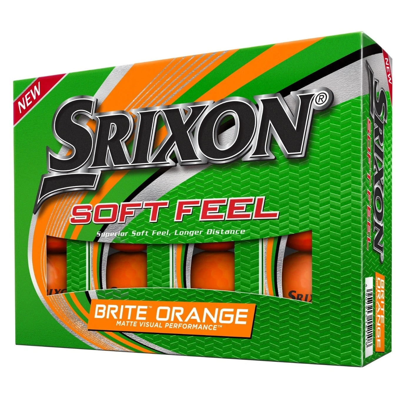 Srixon Soft Feel Brite Golf Balls | Orange 1 Srixon Soft Feel Brite Golf Balls | Orange