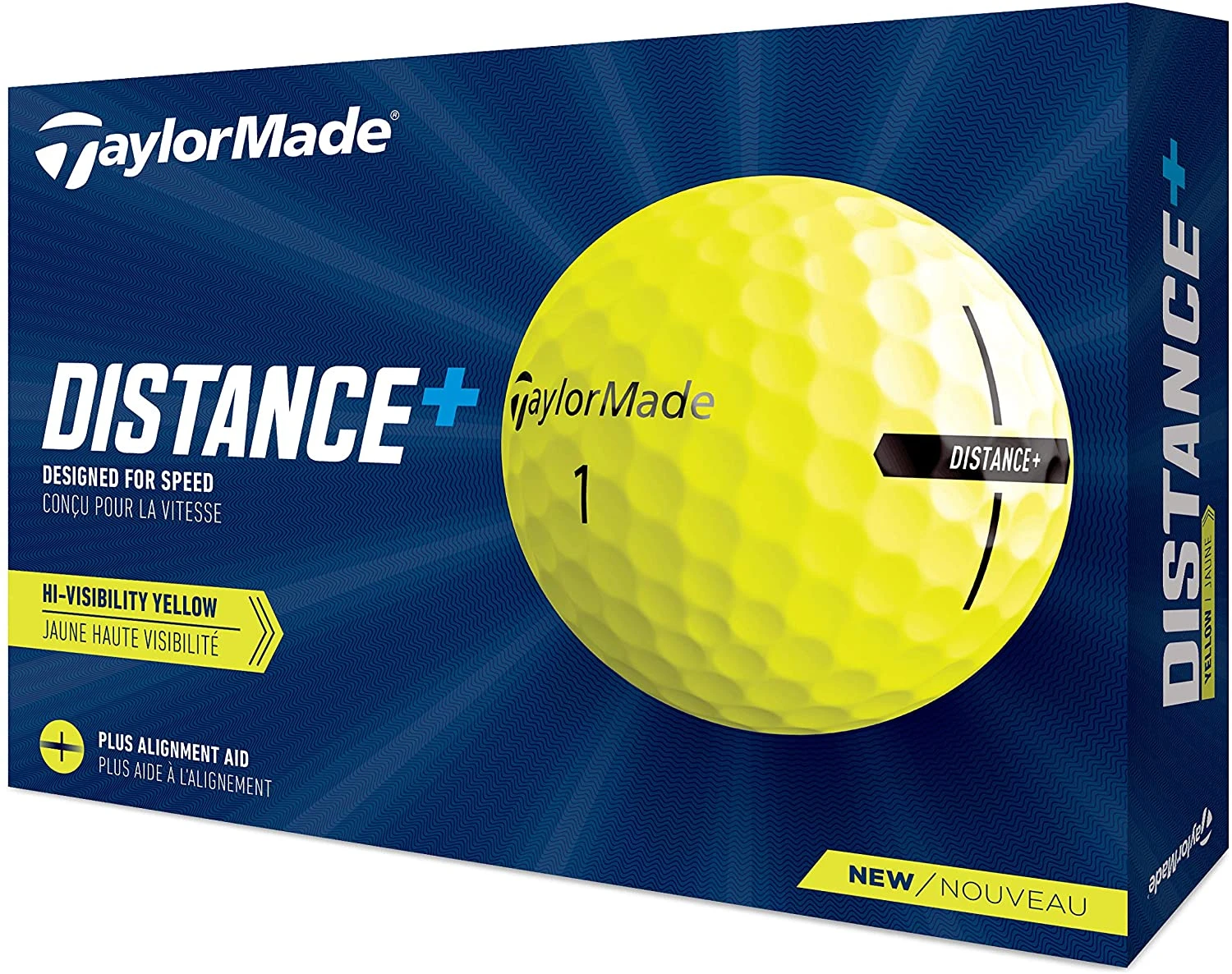 TaylorMade Distance Plus Golf Balls | Yellow 1 TaylorMade Distance Plus Golf Balls | Yellow