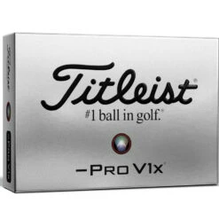 Titleist Pro V1X Left Dash Golf Balls | White