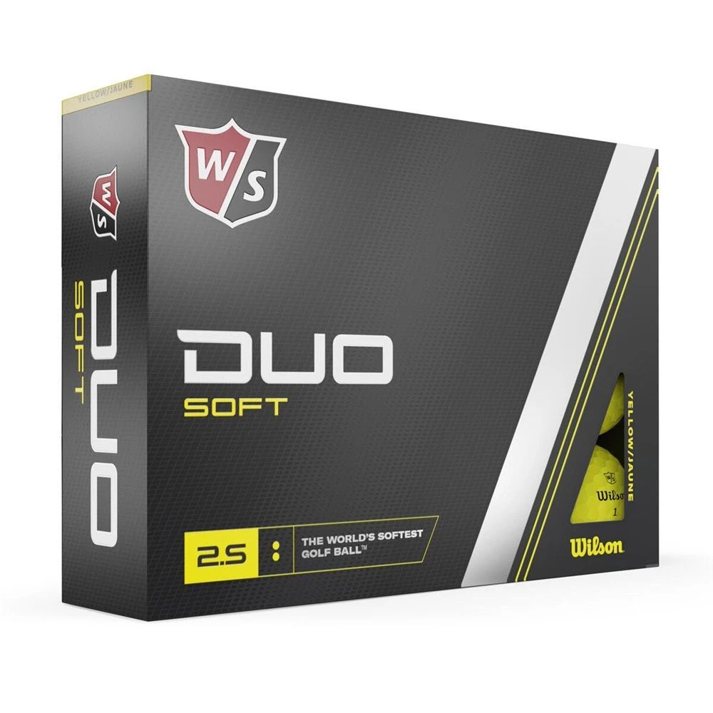 Wilson Duo Soft Golf Balls | Yellow 1 Wilson Duo Soft Golf Balls | Yellow
